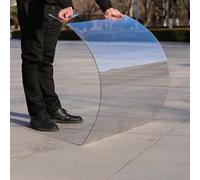 3mm Épais Auvent Extérieur, Panneau De Remplacement en Plastique Transparent, Plaque Polycarbonate, Protégé Contre Les UV/Isolants Couverture De Serre(0.6 * 15m/2 * 49.2ft)