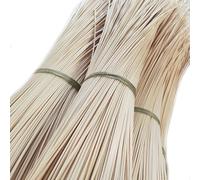 3mm Naturel Ronde Rotin Osier pour Vannerie, 250g Sangle Rouleau de Cannage pour Chaise Fauteuil, Tuyau Rotin à Tresser Tressé Matériel de Réparation en Osier Bambou pour Meubles Bricolage(10mm/6m)