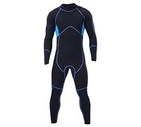 3mm Neoprene Full Body Wetsuit | Long Sleeve Snorkeling & Surfing Suit | Warm Thermal Protection for Diving/Swimming/Water Sports | Back Zip & Adjustable Neck (XL)