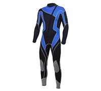 3mm Neoprene Wetsuit Ultra Stretch Forward Zip Full Body Diving Suit Ultra Stretch Made of Neoprene Full Body Warm Wetsuit for Men Surfing Snorkeling Scuba Diving Swimming (Dark Blue M)