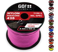 3mm Nylon Paracord-Type Ii Paracord 425,Outdoor And Survival Multifunction Line-Max Load 192kg