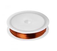 3mmX 40m Fil de Cuivre,Fil Cuivre Fil de Fer Souple Loisir Creatif de pour Sculpture, Modélisme de Vélo, Fabrication de Bijoux, Tissage et Emballage（Or rose)