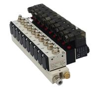 3MOG7Y1 1 vanne solénoïde de station collecteur 3v210-08 3 ports 2 positions Combinaison multi-voies DC 12 V 24 V AC220 V avec électrovannes de montage