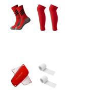 3MOG7Y1 Lot de 4 paires de chaussettes de cyclisme pour homme et femme - Protège-tibias anti-collision