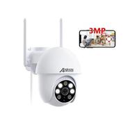 3MP Caméra Surveillance extérieure Wifi 2.4Ghz Audio Bidirectionnel Détection du Mouvement 355° Suivi automatique