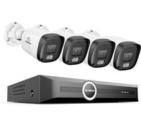 3MP PoE Système de caméra de sécurité, 8CH NVR, vision nocturne, 8CH 6pcs caméra, 1T