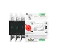 3P 3 Phase Din Rail Dual Power Automatic Transfer Switch Electrical Selector Switches Uninterrupted Power 63A 100A 125A MQXFCZUX(125A)