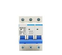3P AC 400V Circuit breaker MCB 6A 10A 16A 20A 25A 32A 40A 50A 63A Circuit Protector YRCB-63 NWPNLXEA(32A)