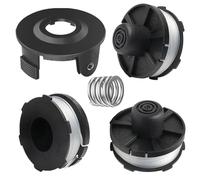 3P Bobine Fil Coupe Bordure,Bobines de Rechange,Bobine de Fil de Rechange,Compatibles avec Makita DUR181, DUR181Z, DUR181RF 195858-1/196146-9,Avec 1 Capuchon et 1 Ressort pour Coupe