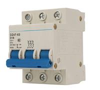3P Disjoncteur automatique 63ADisjoncteur miniature Boîtier ignifuge 400V Commutateur de protection contre les courts-circuits for immeuble de bureaux Interrupteur automatique