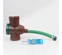 3P-Technik Collecteur de filtre universel marron - inverseur d'eau de pluie et filtre avec tuyau de 30 cm pour citernes d'eau