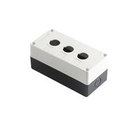 3P Three Holes Push Button Control Switch Box 22mm Diameter Electrical Accessory White Gray Black