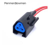 3p Wire Harness 1pc With 15cm Wire Fiche Triangulaire Pour Automobile, 3 Broches, Connecteur Femelle Étanche, Harnais De Fil, Gaine En Caoutchouc, 7 1437710-9 "Nipseyteko