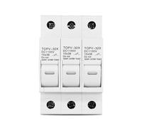 3P WITHOUT LED1100V DC Fuse Holder 10 * 38mm Solar PV TOPV-32 Base Photovoltaic System Protection Protector
