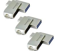 3Pack 32 Go \U2013 Usb Type-C Et A, Design À 360°, Usb 3.2 Gen 1, Boîtier Métallique. Plug & Play. Compatible Avec Iphone 15/16, Macbook Pro/Air, Ipad Pro.