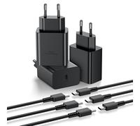 3Pack Chargeur pour Samsung Charge Rapide, 45W Chargeur USB C et 2M Câble Prise pour Samsung Galaxy S25 S24 S23 S22 S21 S20 Ultra Plus/S25+/Note 20/10/9/Fold/Flip/Tab USBC Mural Alimentation Secteur