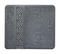 3Pack Silicone Texture Transfer Pads for Polymer Clay Jewelry - Enhance Your Craft with Professional Designs