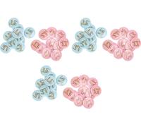 3Packs Sexe Révélation Bouton Pin Métal Bleu Rose Motif anglais attrayant insigne de fête décoratif