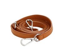 3pc 125CM Long PU Leather Bag Strap Accessories for Handbags 1.2CM Wide Shoulder for Crossbody Replacement for Bags(Coffee Silver Buckle)
