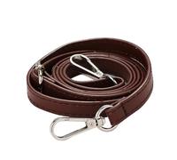 3pc 125CM Long PU Leather Bag Strap Accessories for Handbags 1.2CM Wide Shoulder for Crossbody Replacement for Bags(Dark Coffee Silver)