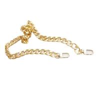 3pc Bag Strap 30/60/100cm Thick Flat Aluminum Chain Replacement Metal Handles for Handbag Belt Accessories DIY(Gold,60cm)