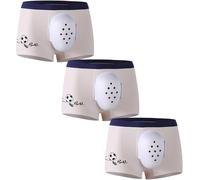 3pc Boxer Respirant pour Garçons après Circoncision, Sous-vêtement de Protection Circoncision, Pantalon de Récupération Chirurgicale, Slip de Convalescence(White,XL-XLarge)