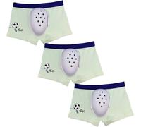 3pc Boxer Respirant pour Garçons après Circoncision, Sous-vêtement de Protection Circoncision, Pantalon de Récupération Chirurgicale, Slip de Convalescence(Cyan,L/Large)