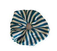 3pc Colorful Striped Ponytail Knitted Hair Scrunchies For Women(Color 4)