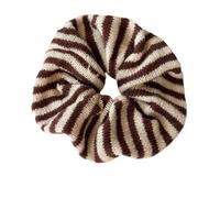3pc Colorful Striped Ponytail Knitted Hair Scrunchies For Women(Color 6)