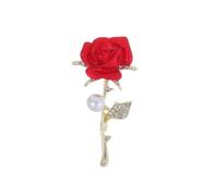 3pc Crystal Rose Brooch Romantic Plant Flower Pin Fashion For A Loved One Wedding Accessories Corsage(Styles-12)