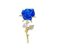 3pc Crystal Rose Brooch Romantic Plant Flower Pin Fashion For A Loved One Wedding Accessories Corsage(Styles-11)