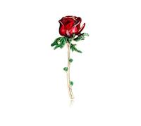 3pc Crystal Rose Brooch Romantic Plant Flower Pin Fashion For A Loved One Wedding Accessories Corsage(Styles-8)