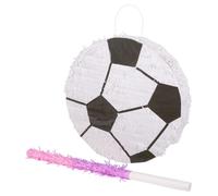 3pc Ensemble Pinata Football avec Bâton Rose & Bandeau Fête d'Anniversaire Jeu