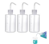 3PC Flacon A Pipettes Plastique,Lab Flacon De Lavage À Pression,Flacon Pipette Doseur Pour Plantes,Burette Bouteille De Lavage Chimique,Squeeze Wash Bottle Bouteille,250ML,Kiuiom