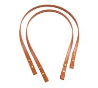 3pc Handmade DIY Bag Straps PU Leather Handles with Customizable Length Detachable Shoulder Strap Kits for Handbag Making(Light Brown-3pcs)