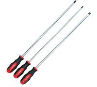 3pc Jeu de tournevis extra longs Phillips pozidriv longueur totale 500mm