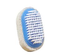 3pc Natural Pumice Volcanic Stone Foot Clean Skin Grinding Callus Care Massage Tool Dead Hard Pour éliminer les callosités(Blue with Brush)