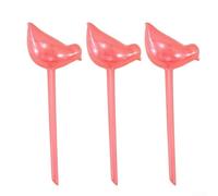 3PC PVC Plant Watering Stakes 25cm Transparent Bird Design | PVC Material, 25cm Size, Transparent Water Level View, Auto-release Hydration, Indoor Outdoor Use, Multicoloured Bird Shape