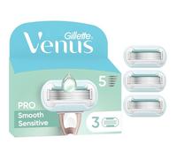 3pc Recharges De Rasoir Pour Femmes Pro Smooth Sensitive Pour Peaux Sensibles AUTHENTIQUES Cartouches A 3 Lames Et Avec Une Touche