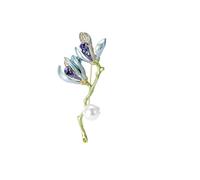 3pc Resin Tulip Brooch For Women Unisex Rhinestone Flower Pin Pearl Plant Lapel Banquet Party Backpack Gifts Jewelry Accessories(Color1 4177)