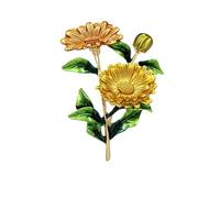 3pc Romantic Flower Brooches Women Rhinestone Crystal Pearl Rose Brooch Pins Clothing Jewelry Accessories(XD8613-3)