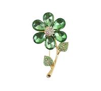 3pc Romantic Flower Brooches Women Rhinestone Crystal Pearl Rose Brooch Pins Clothing Jewelry Accessories(XD824277)
