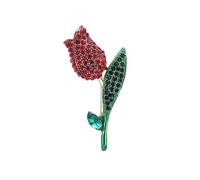 3pc Romantic Flower Brooches Women Rhinestone Crystal Pearl Rose Brooch Pins Clothing Jewelry Accessories(XD823150-2)