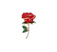 3pc Romantic Flower Brooches Women Rhinestone Crystal Pearl Rose Brooch Pins Clothing Jewelry Accessories(XD824343)
