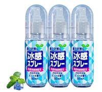 3PC Spray Rafraîchissant Visage Et Corps, Spray Rafraîchissant Hydratant à La Menthe Poivrée 50ml, Brume Rafraîchissante Pour Temps Chaud, Sprays Poivre Pour Les Sports De Plein Air Et Les Voyages