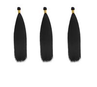 3pc Synthetic 3 Pieces/pack YK Hair Curtain Black Wig 14inch/16inch/18inch Female Straight Bundle, Multi Functional Patch(EX110-14-1B)