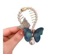 3PC Tassel Pearl Flower Hair Clips Ponytail Buckle Claw Butterfly Bow Korean Accessories(Color4)