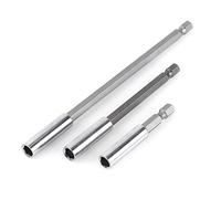 3Pcs 1/4" Porte Embouts Magnétique Extension de Vissage Tournevis Tige Hexagonal 60mm 100mm 150mm Rallonge Embout Visseuse，Compatibles avec Tournevis Électrique, Clés à Chocs et Perceuses