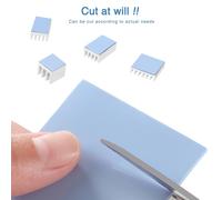 3pcs 145x145mm Silicone Thermal Pads with Thermal Conductivity 6.0W/mk,Each Thickness 0.5/1/1.5mm Thick Silicone Thermal Conductors,for SSD CPU GPU LED IC.[E1150]