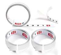 3pcs 1m Self Adhesive Tape Measure Metric Ruler Self Adhesive Tape Measure Tape Measure Right Left Steel Tape Measure For Workbenches And Machines,White